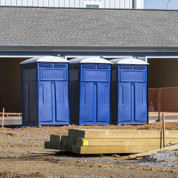Heavy-duty construction site porta potty in Shelton, Washington
